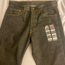 Levi’s 501 Shrink-to-Fit Charcoal – Tagged 30x30 (fits smaller, raw denim)