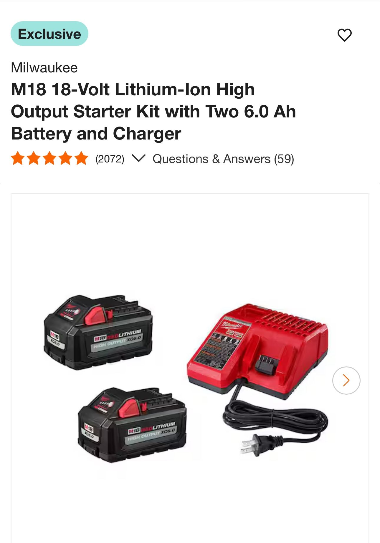 Milwaukee Baterías Y Charger 6.0