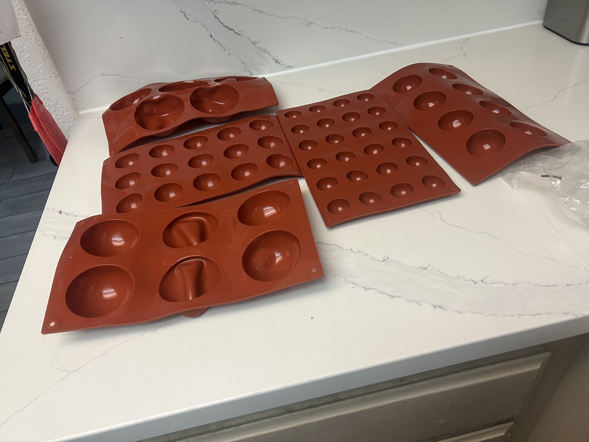 5 Pack Sphere Silicone Mold