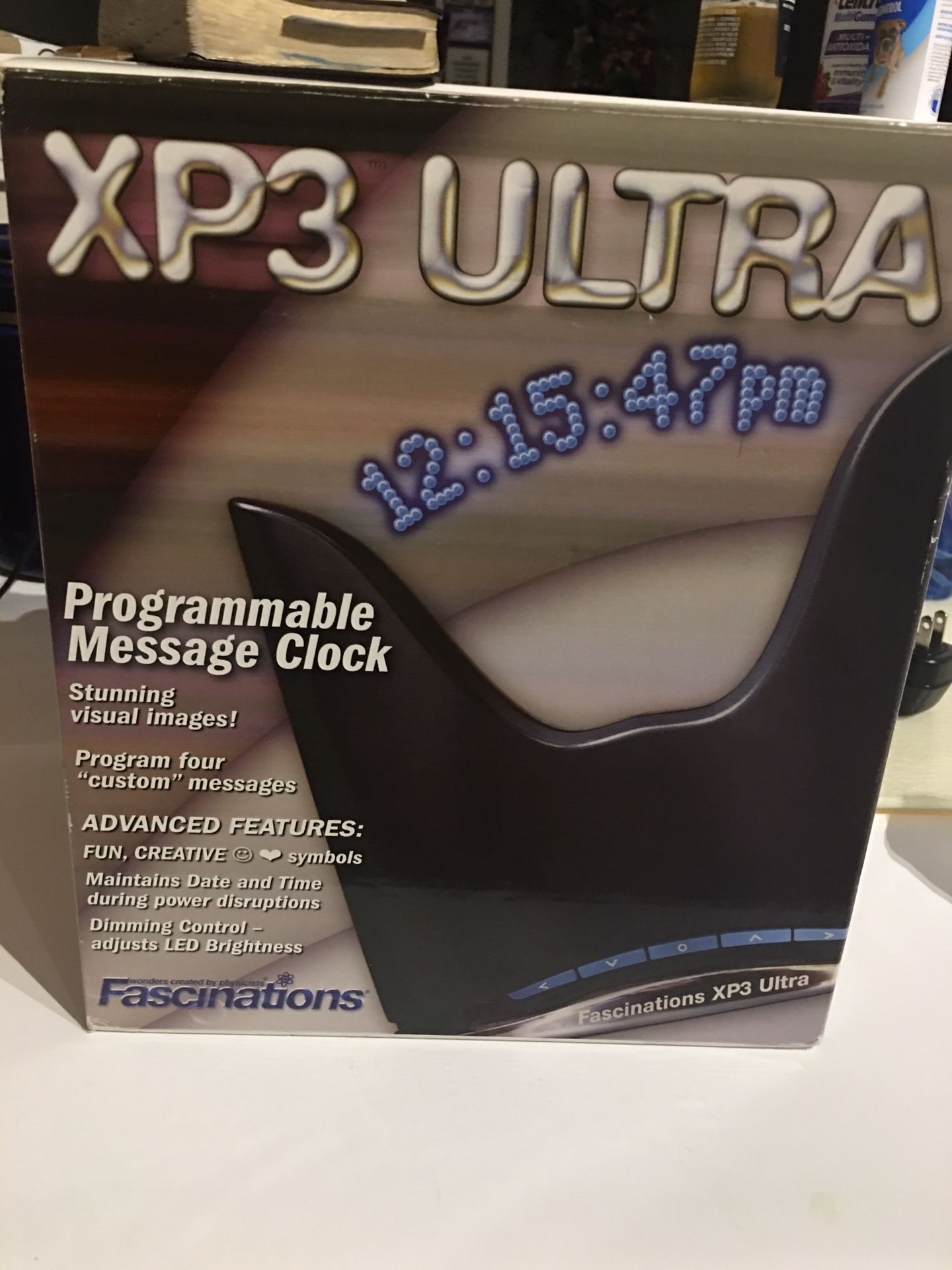 Fascinations XP3 Ultra Programmable Message Clock asking $20