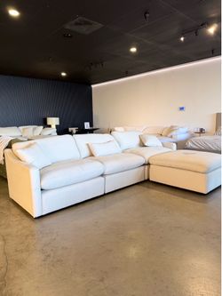Modern  Sectional    RH Style Cloud Sofa – Slim Profile Modular