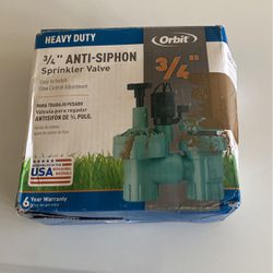 3/4” Anti-siphon Sprinkler Valve $10