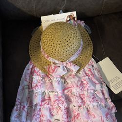 Babygirl Dress With Sunhat 