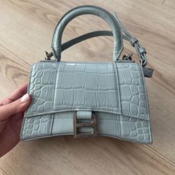 Balenciaga Hourglass Leather Crossbody Bag