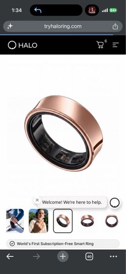 Halo Smart Ring Rose Gold