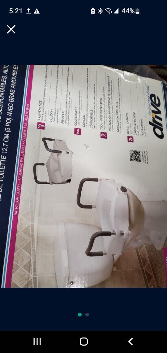 Lifted Toilet Seat