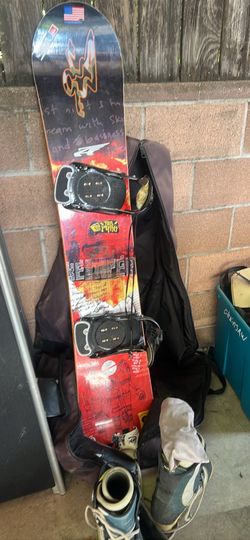 Free snowboarding equipment