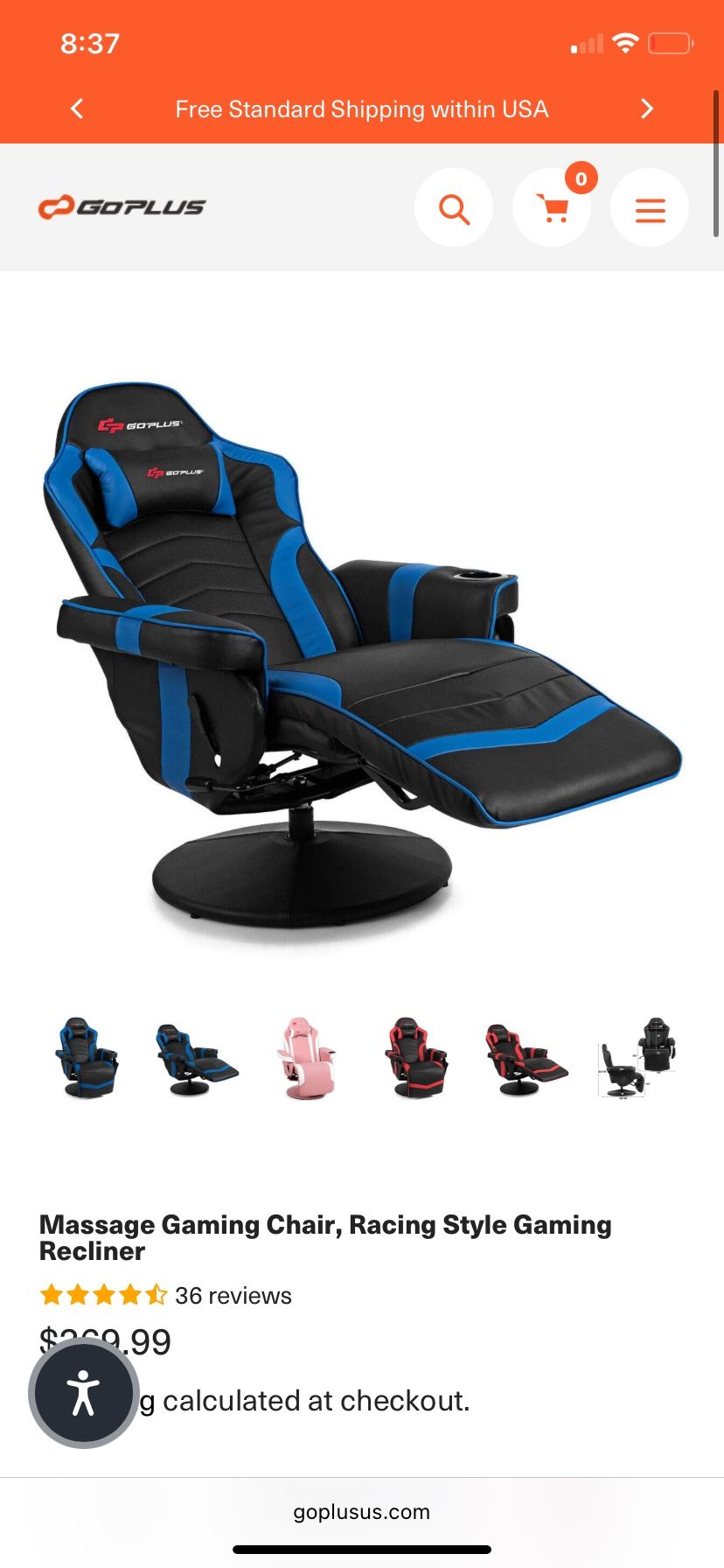 Gaming Recliner Chair