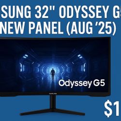 Samsung Odyssey G5 32” Curved Gaming Monitor – New Panel August 2025