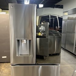 NEW OPEN BOX LG MIRRORED COUNTER DEPTH FRENCH STYLE 