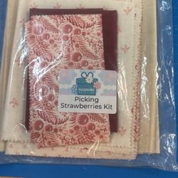 Picking Strawberries Quilt Kit Including Pattern