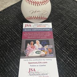 John Mabry Autographed OML Baseball With JSA COA 