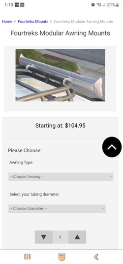 Trd Pro Roof Rack Awaning Bracket 