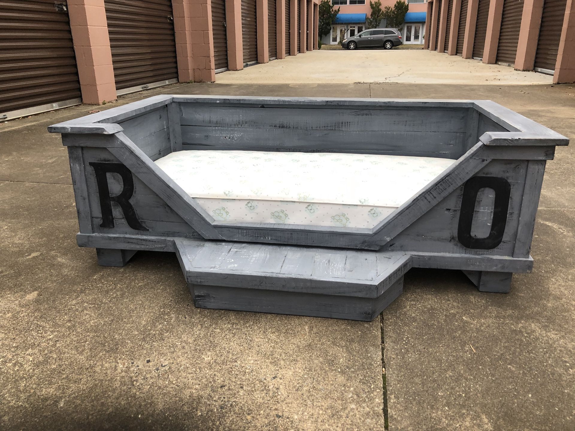 Custom made dog beds. These are large, well built beds for your best