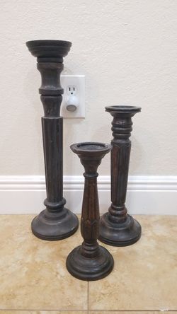 Wooden candelabra