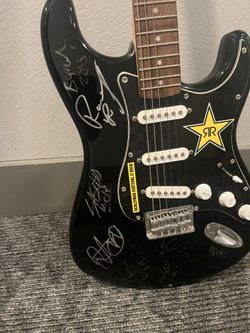 Signed guitar
