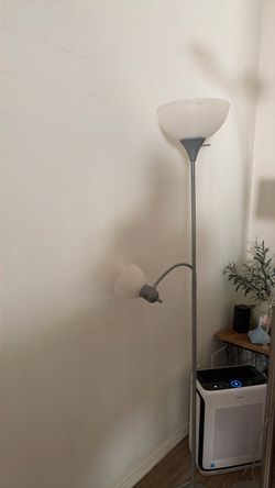 Torchiere Floor Lamp with Reading Light 60”