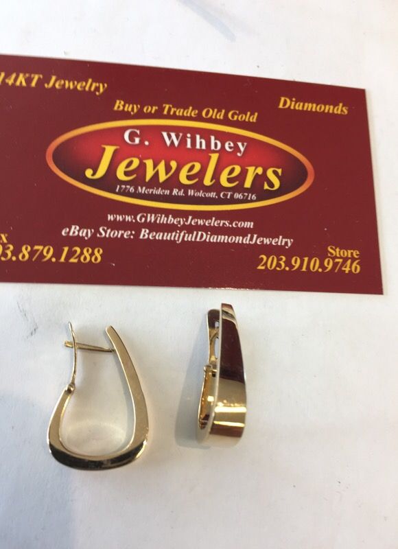 14 Kt real Gold. Not plated earrings