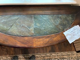 Vintage Brown and Metal Table