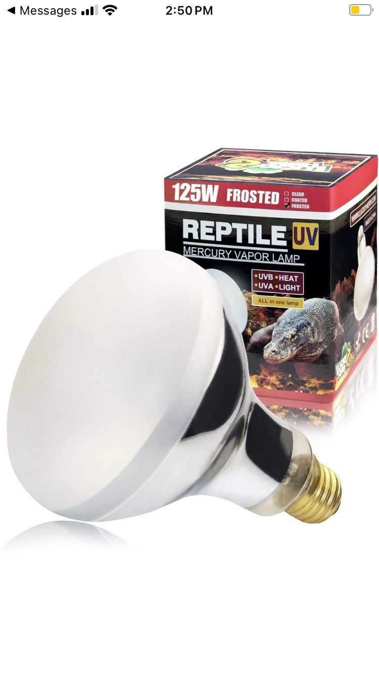 LUCKY HERP 100 Watt UVA UVB Full Spectrum Vapor Heat Lamp Bulb, Self-Ballasted U