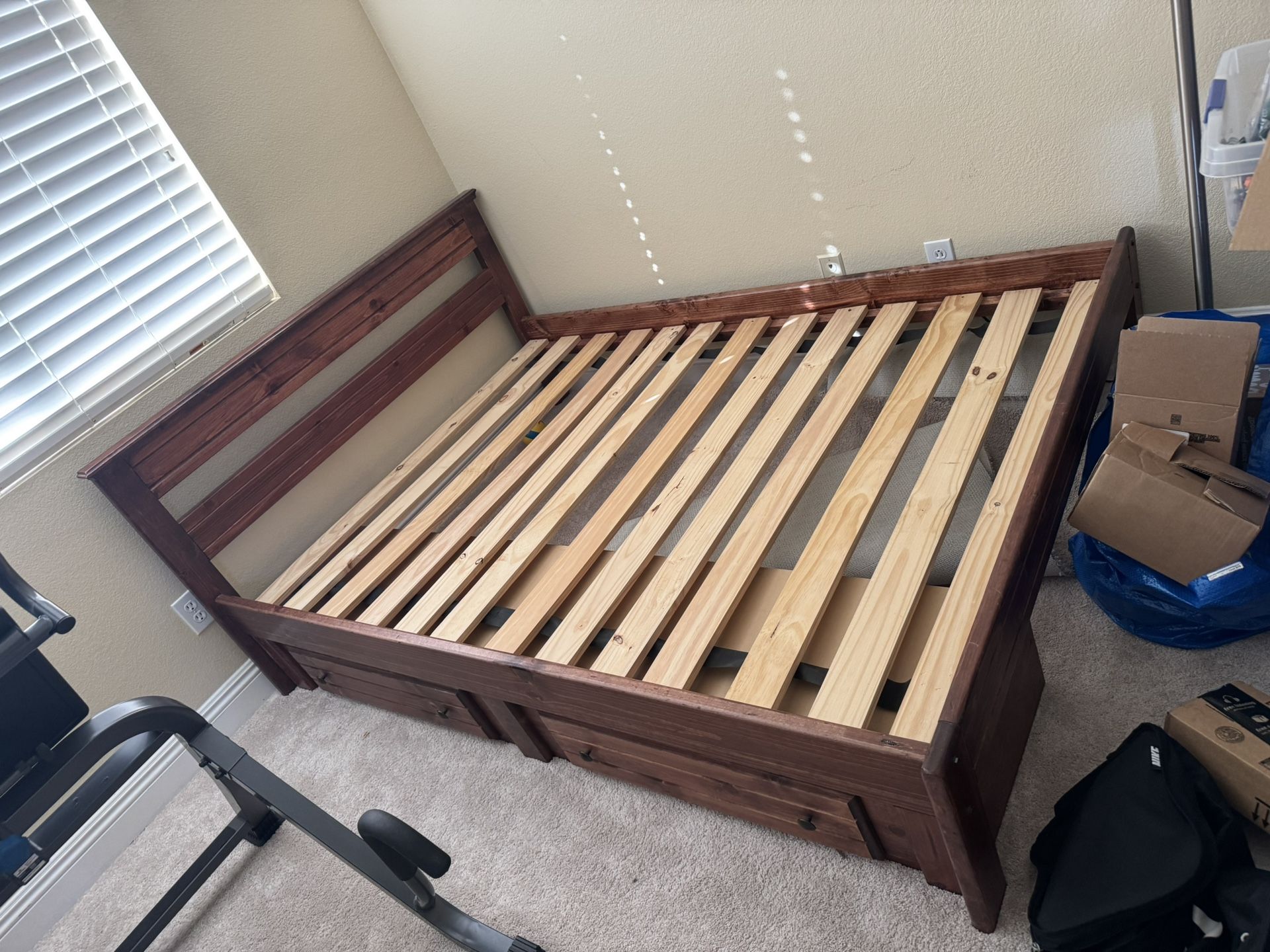 (PENDING) Full Bed Frame With Storage