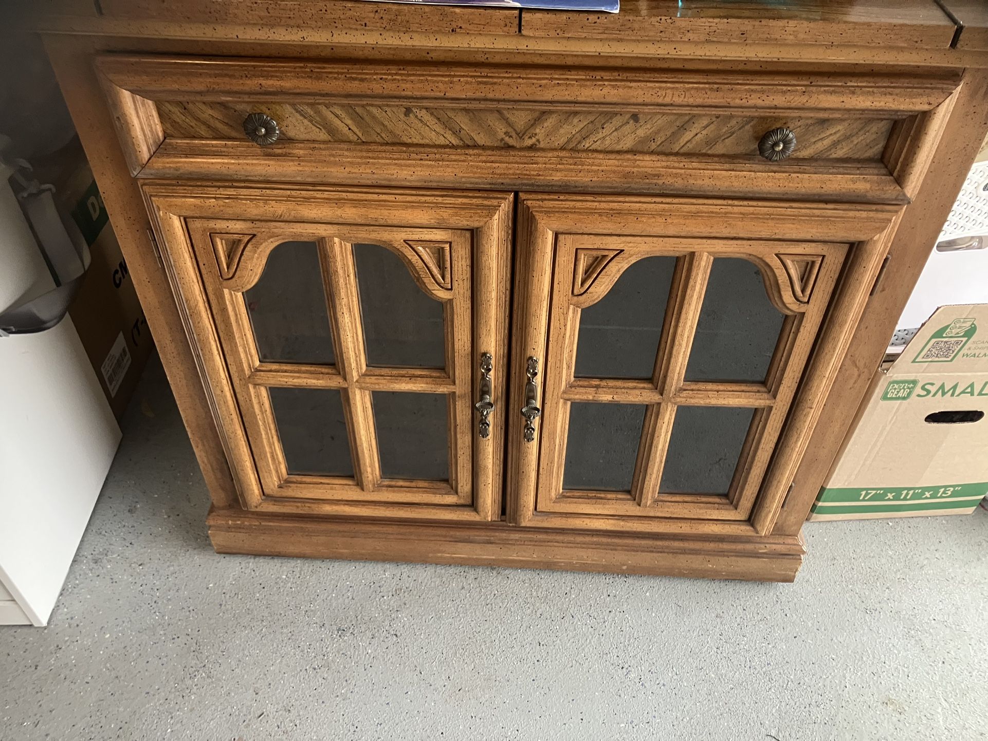 Black Friday sale: Hardwood Oak Credenza(Top Opens To Extend Perfect For Parties)