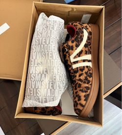 Steve Madden Madrid Leopard Sneakers – Women’s Size 9.5 – NEW