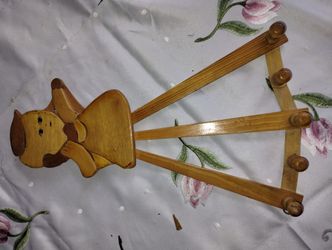 Vintage Wooden Hanging Rack 