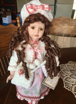 Fine porcelain doll Angelina collection