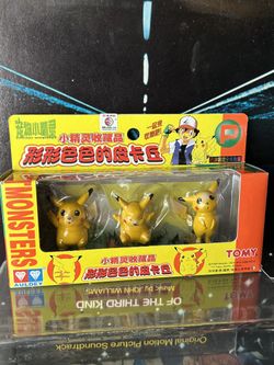 Vintage 1998 Nintendo Pocket Monsters Pokémon Pikachu action figure toy