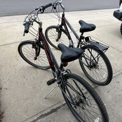 Trek Bikes (2) With Thule Bike Rack