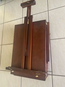 French easel, oil paintings
