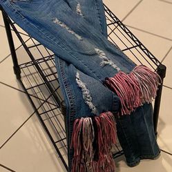 Jeans Fringed