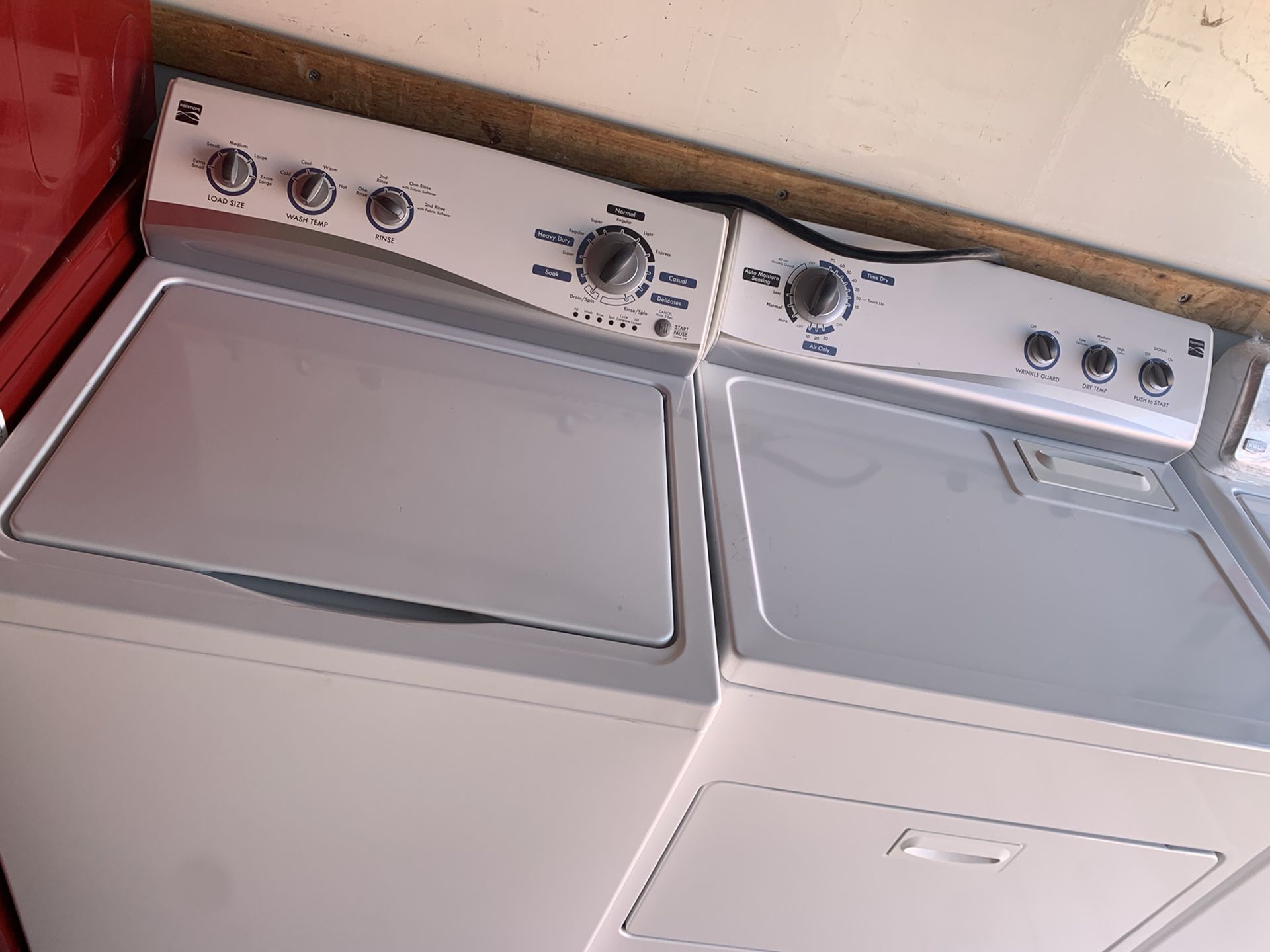 Kenmore Topload Washer Dryer