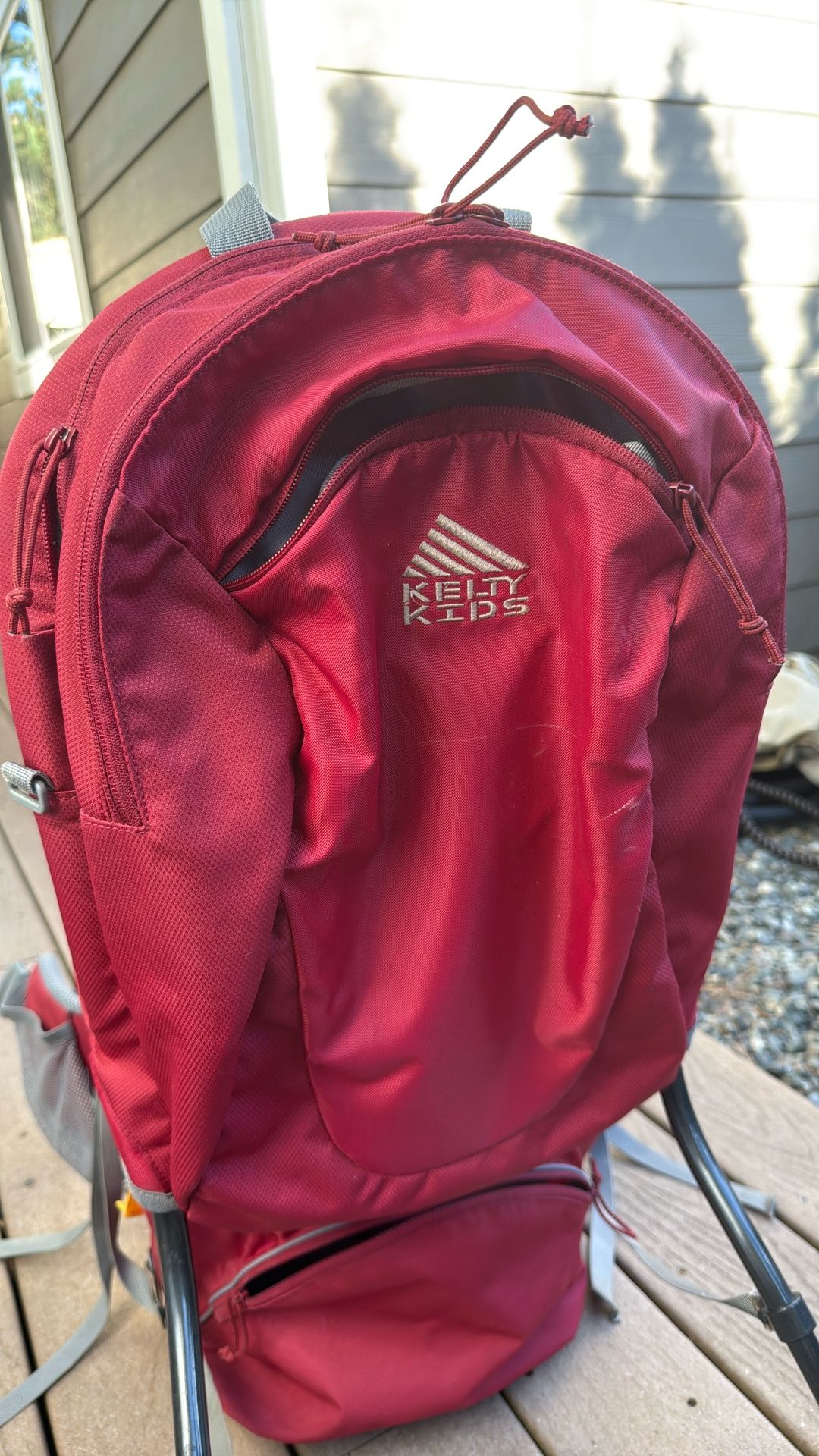 KELTY KIDS Backcountry Hiking Backpack Child Carrier w Removable Sun/Rain Hood