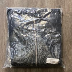 Black OG Web studded Sp5der Hoodie 