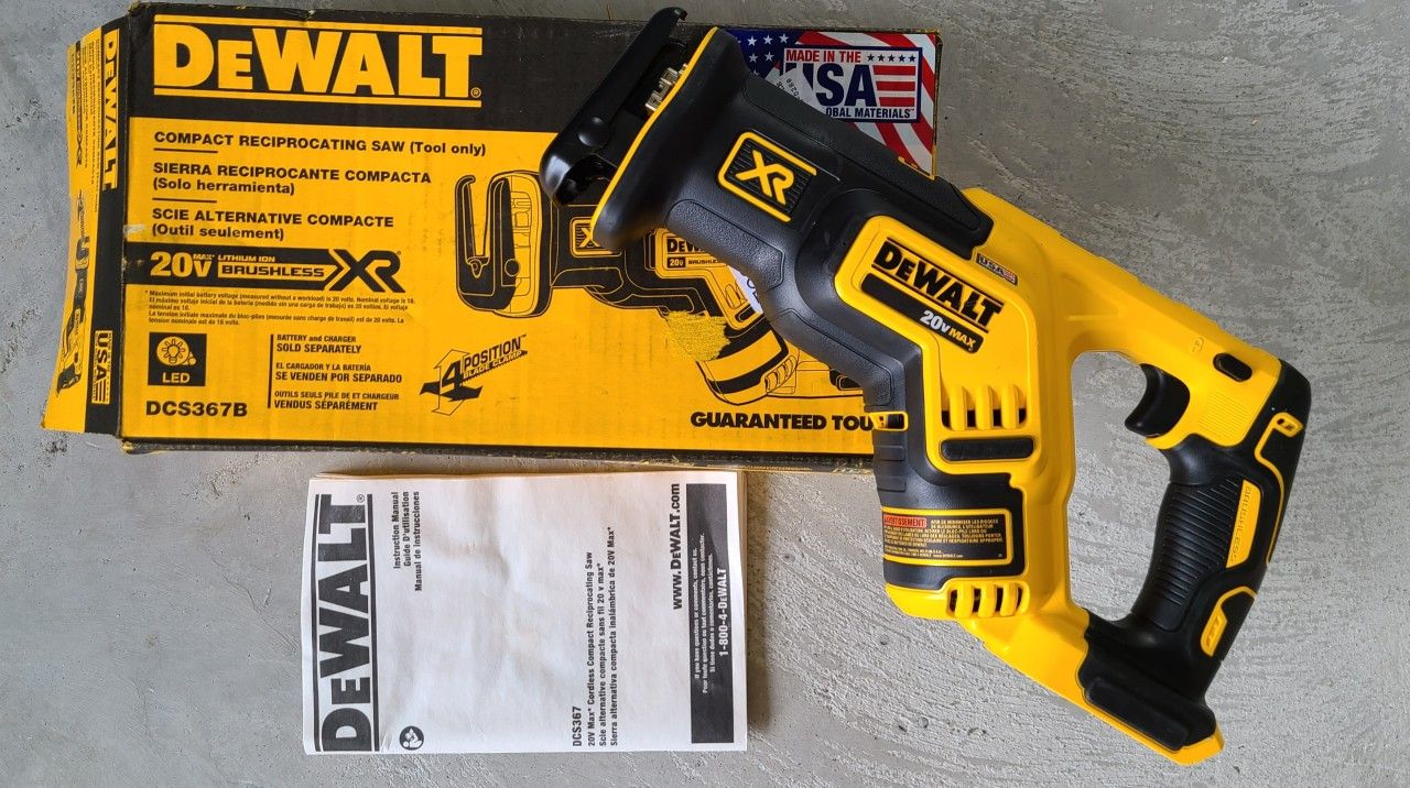 DEWALT XR 20-Volt Max Variable Speed Brushless Cordless Reciprocating Saw (No Bare Tool)

Model #DCS367B

