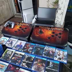 35 Great Games No Trash. Each Arcade worth $500! Amazon. The PS5 Is Slim 2nd edition worth $600! Alone trade all for Car truck mini van or $2600 