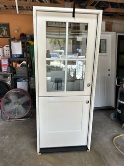 New Dutch door 32” wide fiberglass internal grids