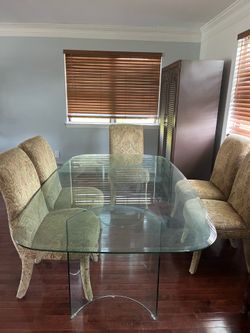 Glass Dining table