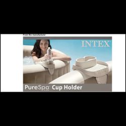 "Intex" Spa Hot Tub Beverage Holder New in Box (1) Holds 2 Beverages & Snacks