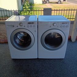 LG Front Load Washer And Electric Dryer 