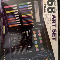 68 Piece Art Set/ Kids- Crayons, Colored Pencils, Colors