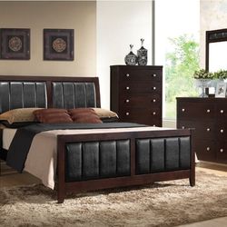 Brand New 5-Piece King Bedroom Set – Cappuccino
