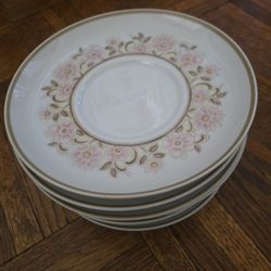 Set Of 7 Vintage Noritake Saucer Plates.  Excellent Condition 