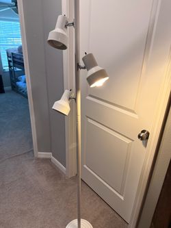 White floor lamp