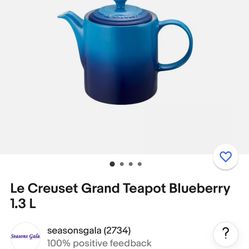 Le creíste Teapot Blue 