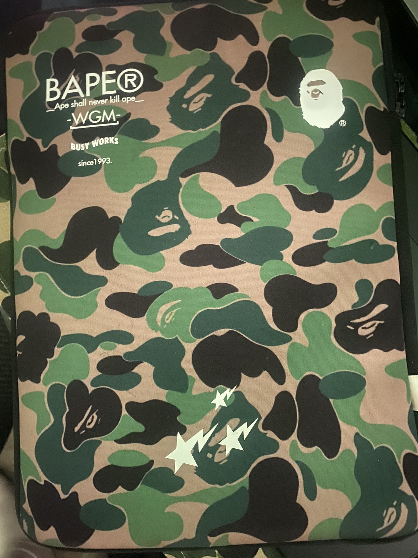 Bape Case Green Camo