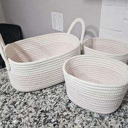 Storage Woven Baskets Set