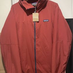 Patagonia Red Windbreaker Lightweight Outdoor Jacket